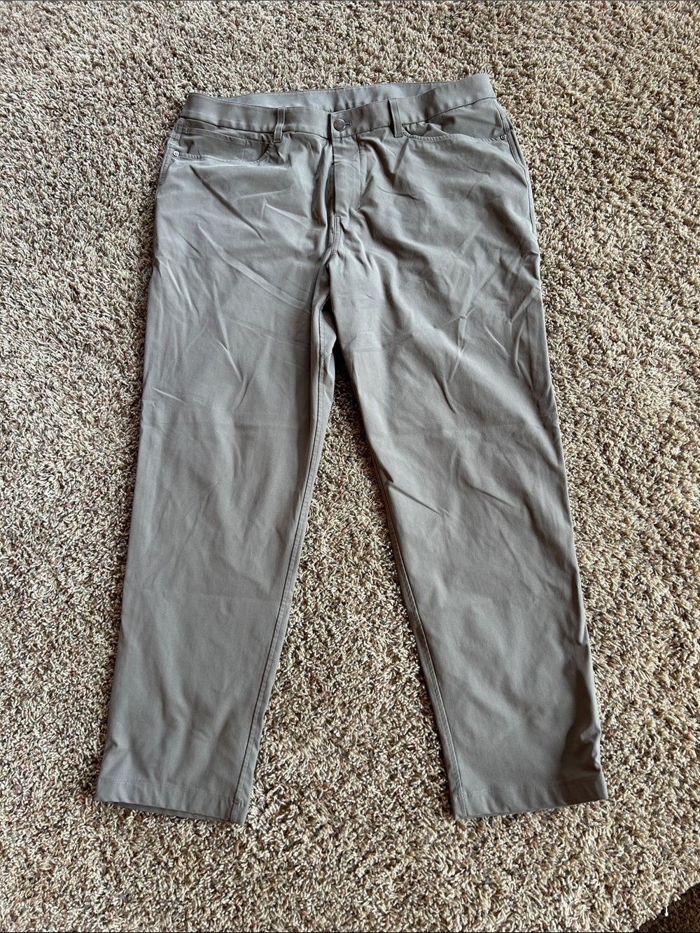 Lululemon Men's Gray Casual Stretch Pants 38x30